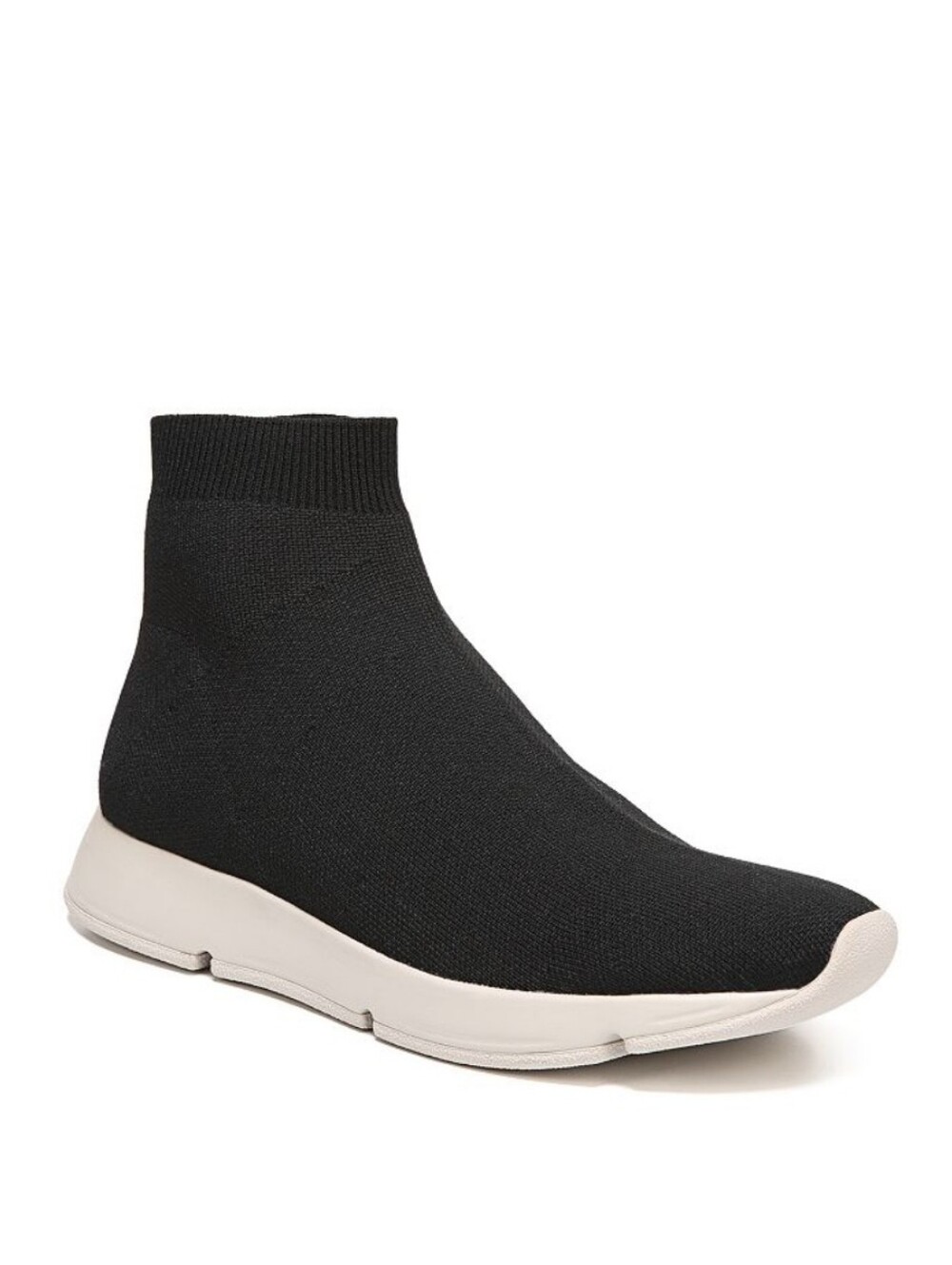 Vince Tyra High Top Stretch Sock Sneakers Black White